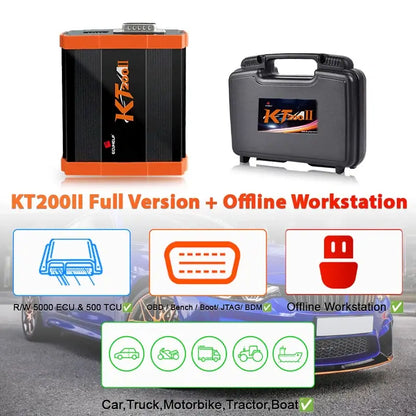 KT200II ecu programmer full version with offline dongle